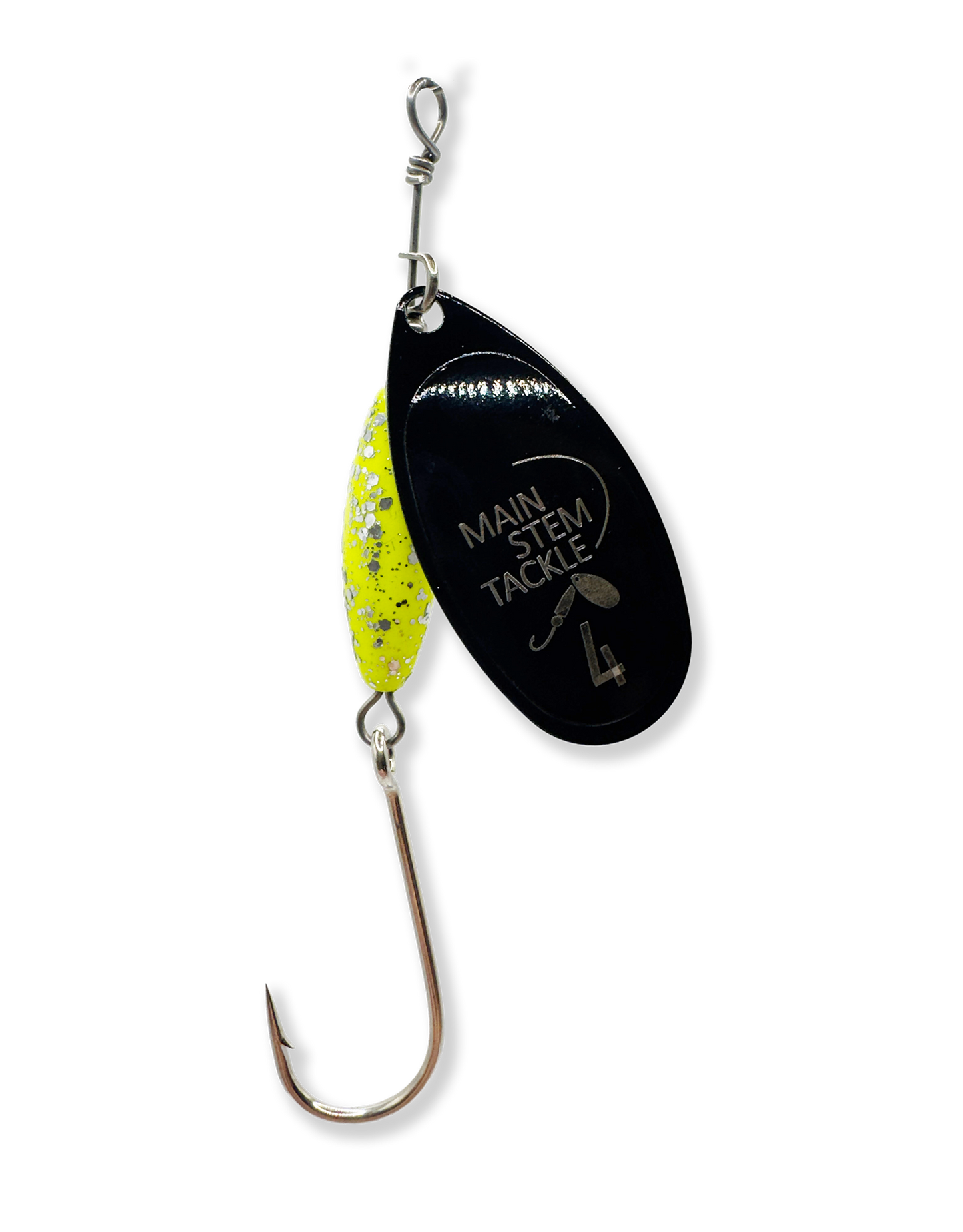 Chartreuse Glitter/Black Blade