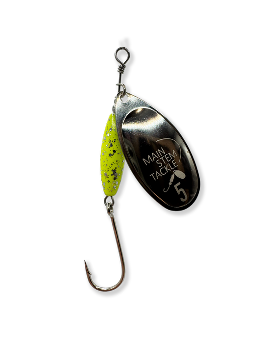 Chartreuse Glitter/Nickel Blade