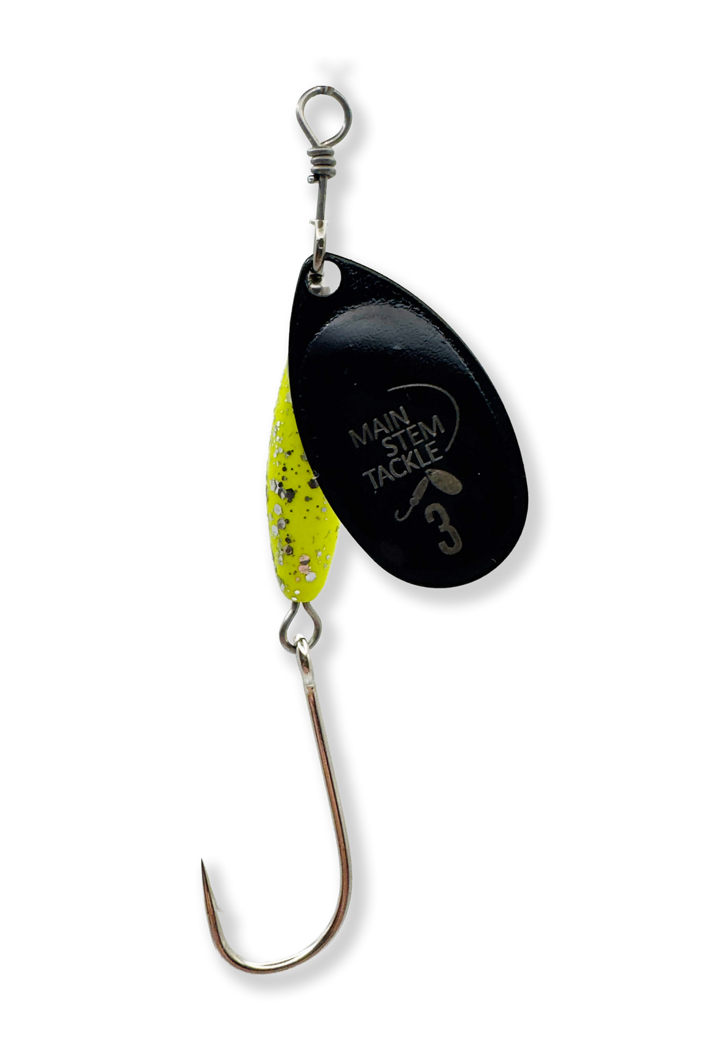 Chartreuse Glitter/Black Blade