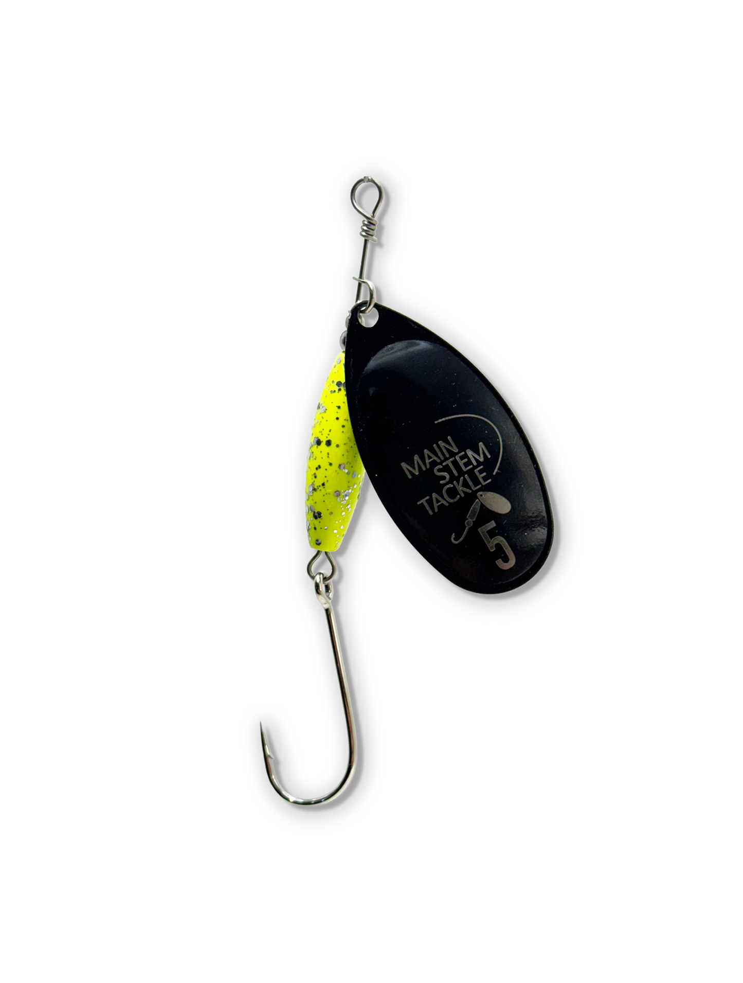 Chartreuse Glitter/Black Blade